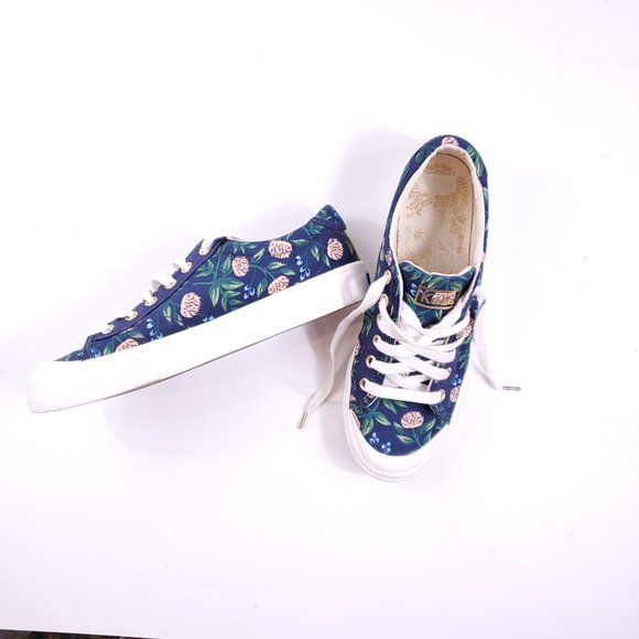 Navy Blue Gold Clover Keds - Picture 2 of 8